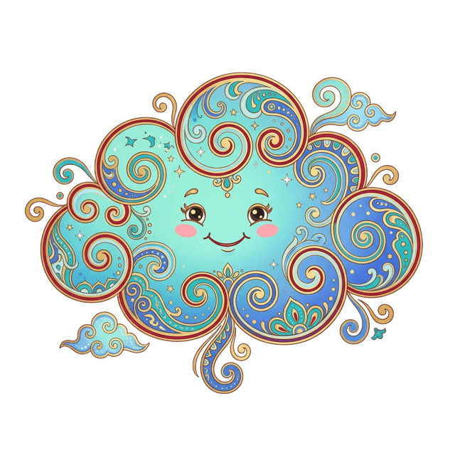 Traditional 2D Cartoon Cloud 2